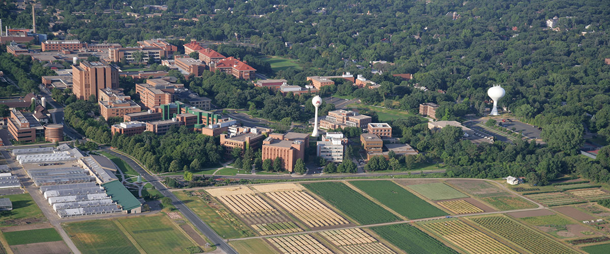 Aerial view of St. Paul campus