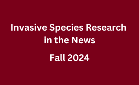 Invasive species research in the news. Fall 2024.